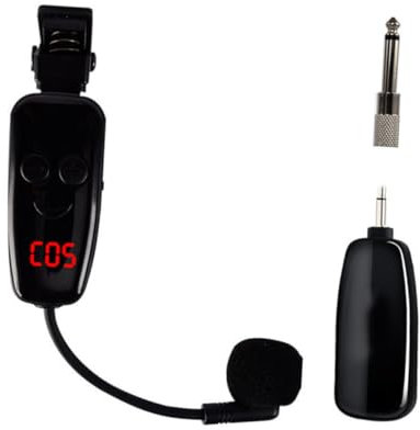 HONITANO Microphone sans Fil pour Instruments avec Émetteur Et Récepteur Micro à Pince pour Saxophone Trompette Et Autres Cuivres