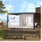 Rideaux d'extérieur transparents et imperméables pour pergola et tonnelle, bâche de 0,14 mm, avec œillets, idéal pour jardins et abris auto, dimensions : 6 x 3,5 m