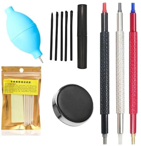 Uhrenreparatur-Set - Reinigungsset Für Armbanduhren - Kompaktes Präzisions-Reparaturset Für Taschenuhren Und Armbanduhren Mit Zubehör