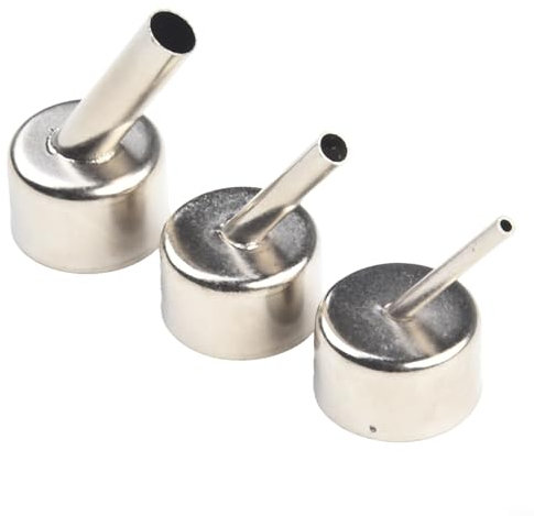 Zilimontt Ugelli di saldatura per soffiatore ad aria calda, ugello di saldatura in acciaio inox, diametro interno 3 mm, 5 mm, 8 mm, per riparazioni elettroniche