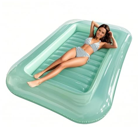 Aufblasbare Schwimmbäder – Schwimmbecken, faltbar, ergonomisch, Kopfstützenunterstützung, Urlaub Urlaub Sommer Lake Lake Family Party Backy