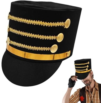 objbhuely Ring Leader Hat Nutcracker Cosplay Top Hat | Cosplay Costume Accessory for Stage Performance, Christmas, Dress Up Party, Halloween, Family Gatherings, Parades