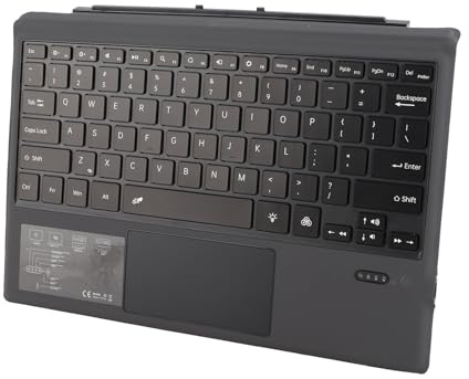 Alomejor Magnetische Tablet-Tastatur mit 5.0 Bluetooth, Bunte H | Sichere magnetische Befestigung, Lebendige Farben für Nachtarbeit, 450 mAh für 60 Stunden