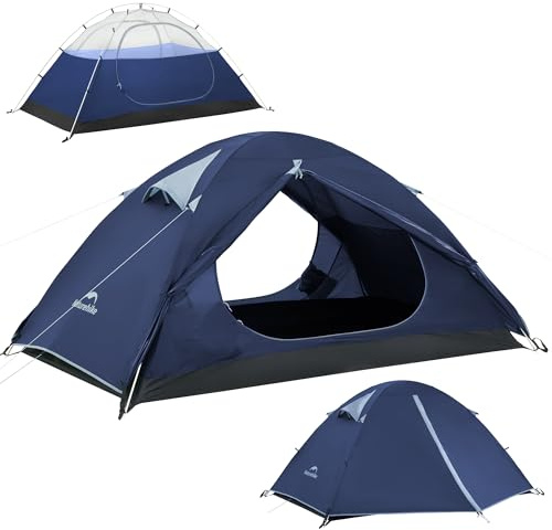Naturehike Bleik Ultralight Kuppelzelt Wasserdicht (3000mm) Zelt 2-3 Personen Leichtes Zelte für Camping, Wandern & Trekking