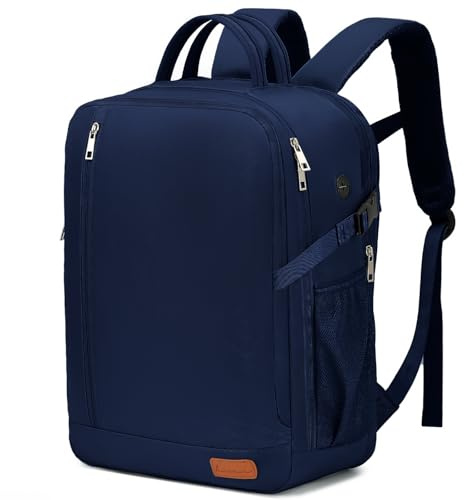 Lossga Travel Backpack, 18x14x8 Spirit Airlines Personal Item Travel Bag, Carry On Backpack Flight Approved, Navy, 30L US, Modern