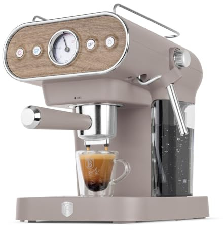 Berlinger Haus– Digitale 3-in-1-Hebelkaffeemaschine, Kollektion Taupe
