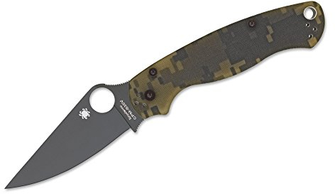 Spyderco Messer para-Military 2 Camo G-10 Plain BLK Blade, braun, One Size