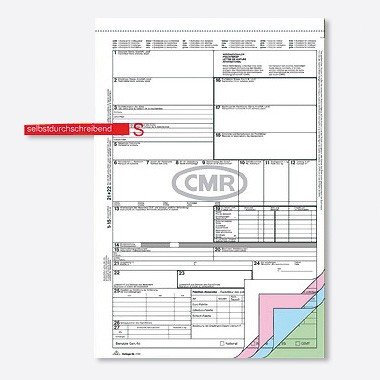 CMR-Frachtbrief A4 4-fach sd 50er