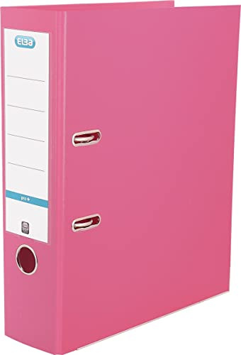 Elba 100023300 Ordner smart Pro+, A4, breit, auswechselbares Rückenschild, 10 Stück, pink
