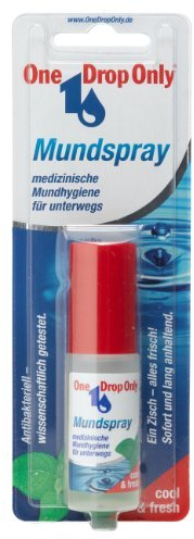 One Drop Only antibakterielles Mundspray 15ml/ langanhaltende Frische mit Pfefferminzöl und Salbei