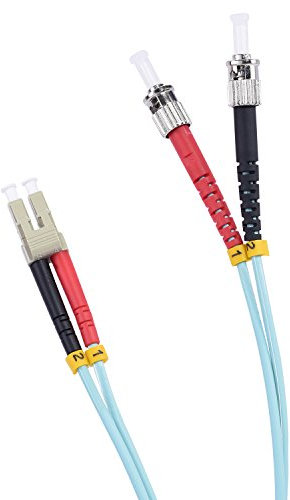 TPFNet Premium 30m LWL Glasfaser Fiber Patchkabel ST/LC OM3 Duplex Multimode 50/125µm 10 Gigabit/s