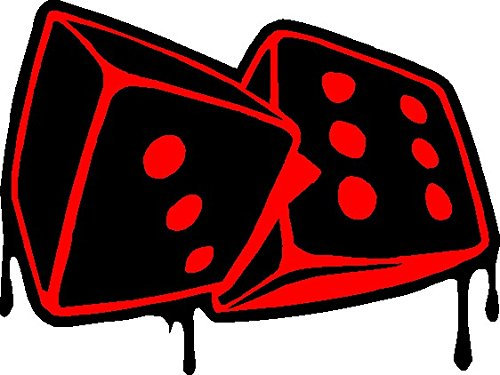 NetSpares 1 x Aufkleber Würfel Static Stance Cruisin Dapper Tuning Turbo Shocker Sticker