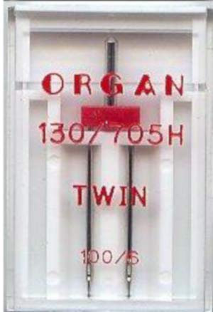 Nähmaschinennadel Organ, TWIN 100/6.0mm #152