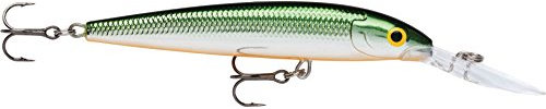 Rapala - Husky Jerk Angelköder - Widerstandsfähiges Angelzubehör - Süßwasser Spinnköder - Lauftiefe 2.1-4.8m - Fischköder 10cm, 11g - Hergestellt in Estland - Tennessee Shad