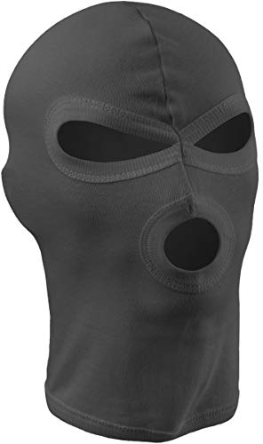 MFH 3-Loch Balaclava Leichte Baumwolle Schwarz