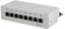 LogiLink Professional Cat.6 (250 MHz) Patchpanel - Verteilerfeld, Tisch/Wand/Desktop, STP (geschirmt) 8-Port (RJ45)