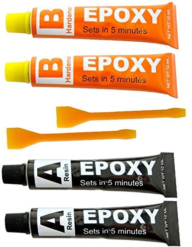 Super Stik Epoxy Glue, 2-Pack (20ml), Orange, Medium Viscosity, Water Resistant, Adhesive, Glue