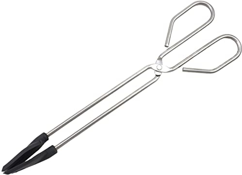 Fackelmann Tenacilla puntas silicona 35 cm. 0042, Nylon, Inox/Gris, 35 cms