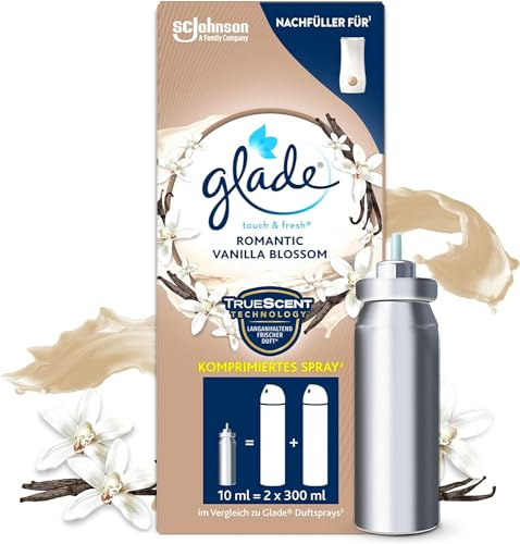 Glade Touch & Fresh (Brise One Touch) Nachfüller, Lufterfrischer Minispray, Vanilla Blossom, 1er Pack (1 x 10 ml)