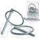 PD® Klappsplinte 4,5mm mit Sicherungsstift (DIN 11023) | Splint aus galvanisch verzinktem Stahl | Sicherungssplint für Traktoren, Lastwagen und als Befestigungselement | Ringsplinte verzinkt | 2 Stück