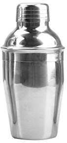 iTimo Shaker à cocktail Martini en acier inoxydable argenté,250ML