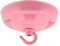 ElekTek 108mm Diameter Ceiling Rose with Hook Metallic Finishes Powder Coated Colours for Pendant Light Fittings and Chandeliers Pink