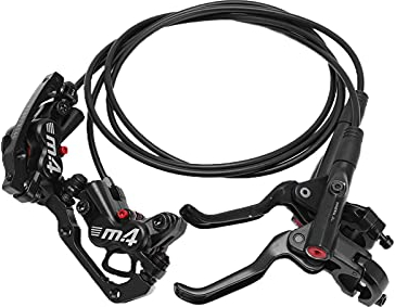 RiToEasysports M4 Hydraulische Scheibenbremse MT420 Links Hinten Rechts Vorne Bremse 4 Kolben Bremssattel für Mountainbike Fahrrad Fahrt