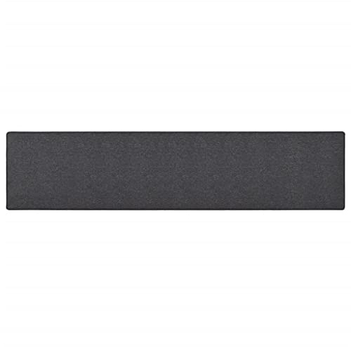 vidaXL Teppichläufer Teppich Läufer Flurteppich Küchenläufer Küchenmatte Wohnzimmerteppich Küche Flur Schlafzimmer Anthrazit 50x250cm Nadelvlies