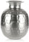 com-four® Vase aus Metall - Metallvase für Blumen - Deko Vase für zu Hause und Büro - Vase mit Dellen - Raumdeko - Hammerschlag-Optik (Design 4)