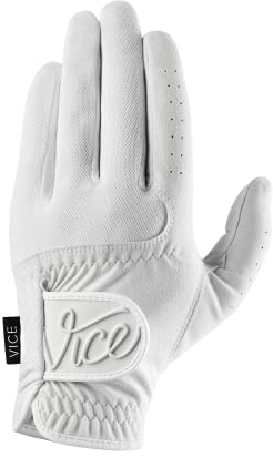 VICE Golf Duro White | Golfhandschuh | Eigenschaften: sehr strapazierfähiges Synthetisches Wildleder, tolle Passform und Haptik