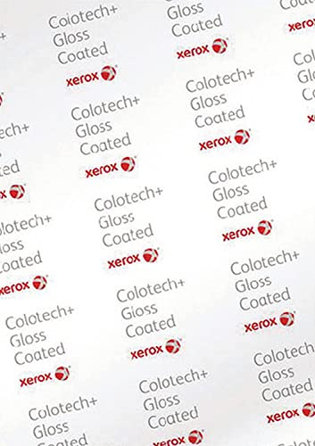 Xerox Colotech+ Gloss, Colour Laser Paper, White, 350 g/m², SRA3 (BB), Glossy Coated on Both Sides, Pack of 125 Sheets, 003R91621