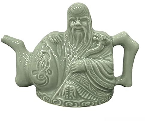 BEZAX Assassins Teekanne, chinesische handgefertigte Keramik-Teekanne, Mehrzweck-Teekanne, geschichteter Kaffee-Tee-Trinkbehälter, Zaubertrick-Teekanne mit Geschenkbox, 16 Oz