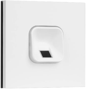 EKEY 204704 sLine Fingerprintset (Fingerprint Weiß, Siedle Vario Sprechanlagenmodul Weiß, Controller), Biometrische Zutrittslösung für Türsprechanlage Siedle, 0,4 W, 12-24 V, Weißer Fingerprint