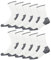SOXCO 10 Paar Herren Sportsocken aus Baumwolle – Crew Arbeitssocken im Multipack (EU 47-50, Weiß)