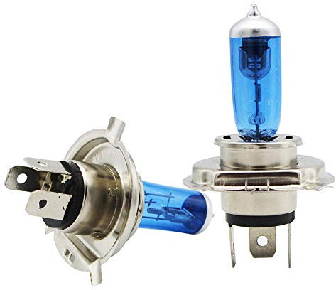 Auto-Halogenlicht, weiße Birnen, Scheinwerfer, H4, 12 V, hell, 5000 K, 100 W, Glühbirne, 2 Stück, Autolicht C 16 Automat