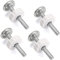 Ertzinla 8 Pack Baby Gate Extra Long M10 (10mm) Spindle Rods Bolts for Pressure Mounted Gates, 10M Screw Extention Bolts Replacement for Baby and Pets Gates, Silver