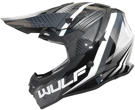 Wulfsport Iconic Helmet Adult Motocross MX Helmet - Black M (57-58cm)