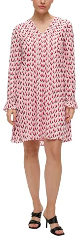 s.Oliver Chiffonkleid mit V-Ausschnitt