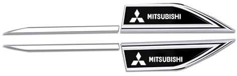 HORREX Auto Emblem für Mitsubishi Space Star 2019-2023, Metall Badge 3D Buchstaben Aufkleber Dekoration Logo Abzeichen Sticker Geeignet Auto Motorrad Dekoration Auto Zubehöre