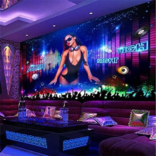 Tapete Cool Nachtclub Dj Schönheitsbar Ktv Werkzeug Hintergrund Wanddekoration Malerei TV Wandbild Tapete Wanddekoration fototapete 3d Vlies wandbild Schlafzimmer-300cm×210cm
