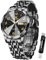 OLEVS Uhren Herren Business Kleid Analog Digital Quarz Edelstahl Wasserdicht Leuchtend Datum Luxus Armbanduhr Herren Geschenk