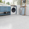 Livelynine Floor Tiles Self Adhesive Vinyl Flooring for Bathroom Kitchen Terrazzo Effect 30x30CM 16-Tiles Peel and Stick Vinyl Floor Tiles Terrazzo Grey Sticky Flooring Tile Bedroom Light Grey Granite