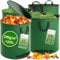 TTL Garden 4x 272L SUPER SOLID Gartensack MIT DECKEL grün - DOPPELTER BODEN 2x200 gsm extra stabil & reißfest selbststehend 4 Griffe 4er Set Laubsack Abfallsack für Gras Laub Hecke Gartenabfall