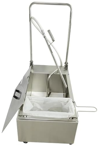 Filtro De Freidora Móvil, Capacidad De 48 L, Sistema De Filtración De Aceite De 370 W, Sistema De Filtrado De Aceite De Freír Móvil con Bomba De 12 L/Min Y Manguera De Aceite, Filtro De Freidora