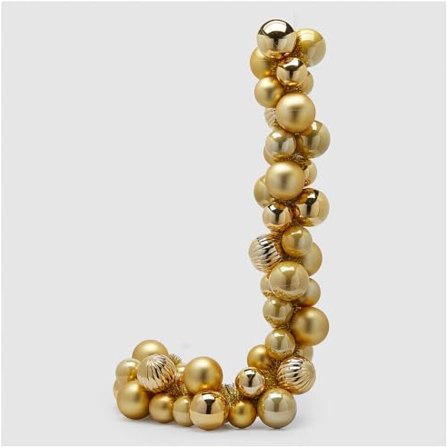 EDG - Enzo De Gasperi Festone Natalizio con Palline di Natale L170 cm 4 Varianti (1pz) Oro