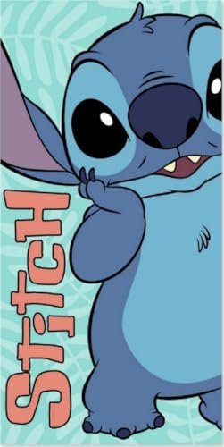 arlis Drap De Plage Stitch Ou Serviette De Bain Licence 70 X 140 Cm (Drap de Plage Lilo and Stitch)