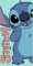 arlis Drap De Plage Stitch Ou Serviette De Bain Licence 70 X 140 Cm (Drap de Plage Lilo and Stitch)