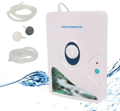 Generatore di ozono, depuratore d'aria, sterilizzatore da 8 W, ozonizzatore da 600 mg/h con timer, sterilizzatore antiodore, adatto per la pulizia di impurità d'acqua, purificazione dell'aria
