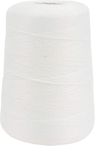 Hilo de algodón fino para panaderos, seguro para alimentos, 500 m, 0,8 mm, para carniceros, hornear, atar carne, salchichas, cerdo, codo, tocino, zongzi, envoltura de regalos, manualidades, 250 g