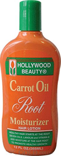 HOLLYWOOD BEAUTY CARROT OIL LOTION CARROT OIL ROOT MOISTURIZER HAIR LOTION 12oz